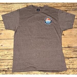 Prairie Mountain Unisex Size L Heathered Brn Ketchikan, Alaska Logo T-Shirt NWOT